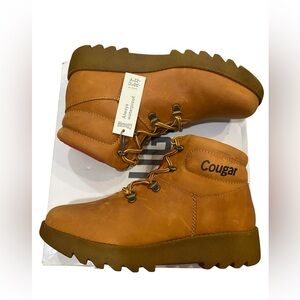 Cougar Paige Amber Iceland Leather Snow Winter Waterproof Lace Up Boots Size 8